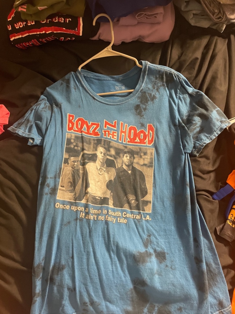 Blue Boyz n the Hood Graphic Tee - Womens